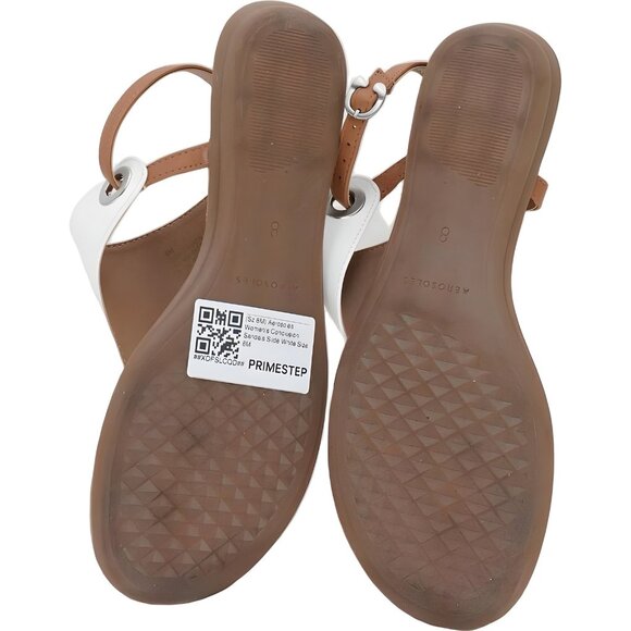 Aerosoles Conclusion Thong Slide Sandals White Comfort Women's US 8M - Picture 6 of 6